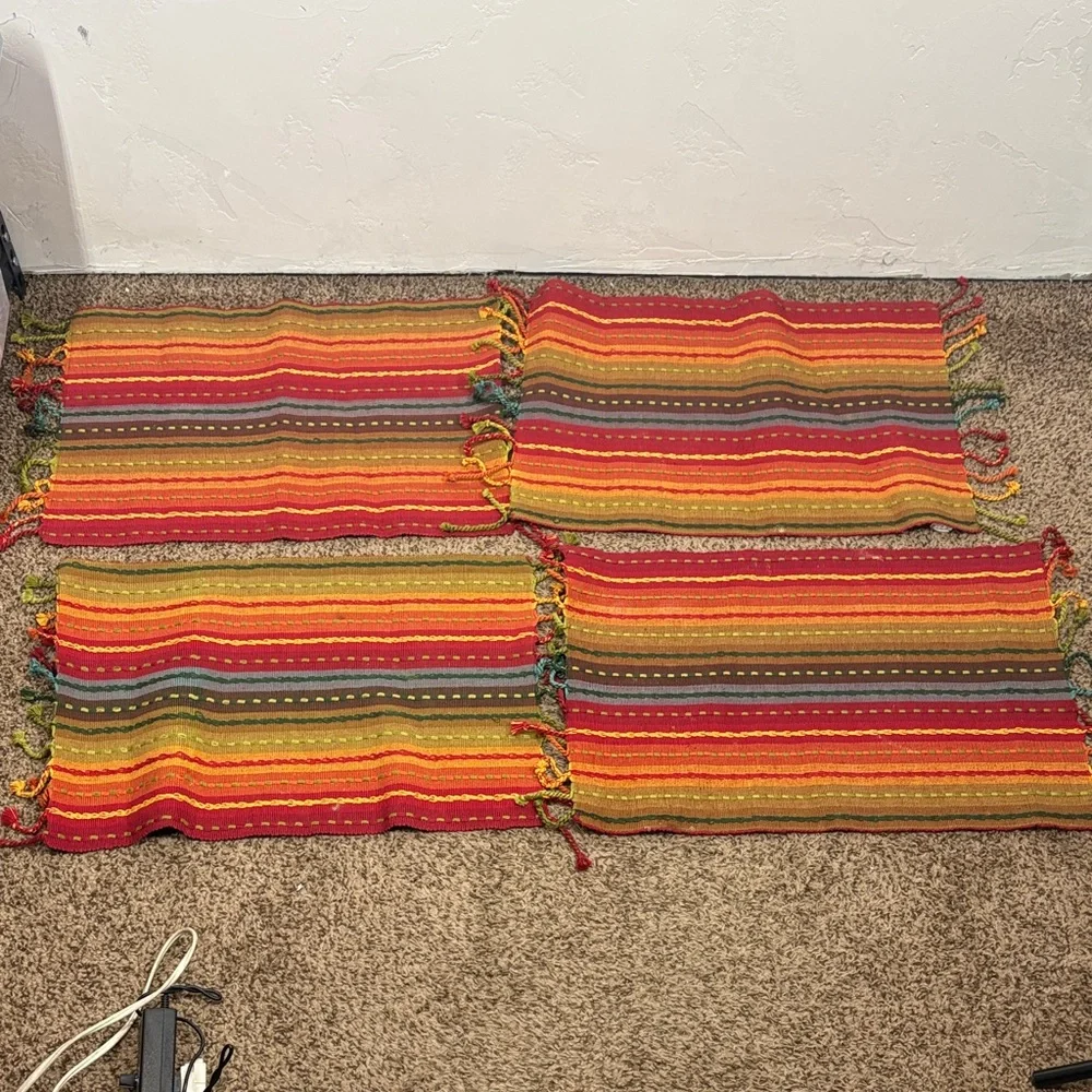 Pier 1 Imports Colorful Striped Placemats